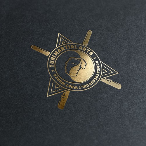 Jiu-jitsu logo with the title 'Yuri Martial Arts Logo'