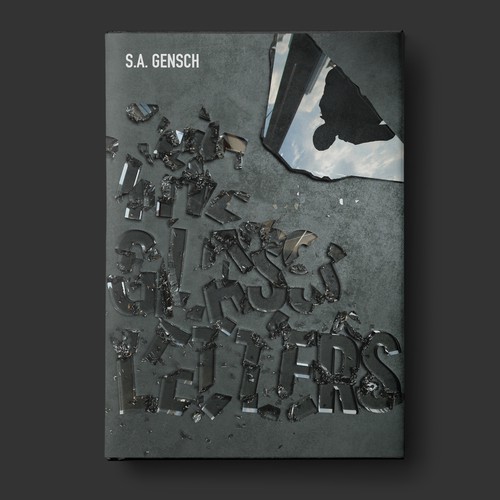 3D book cover with the title 'Broken Glass Book Cover'