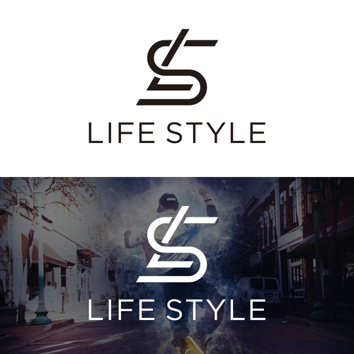 Rap design with the title 'Life style logo'