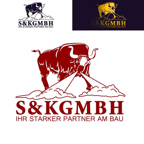 Angry logo with the title 'Buffalo Siluet Angry'