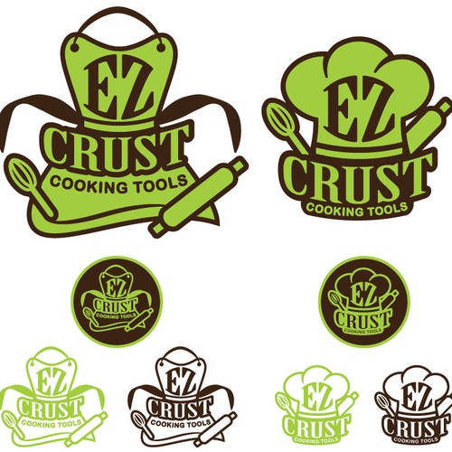 Chef hat logo with the title 'EZ Crust Cooking Tools'