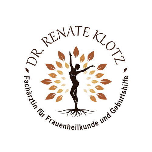 Leaf design with the title 'Logo for a gynecologist'