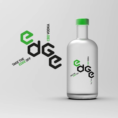 Packaging logo with the title 'Logo concept for Vodka brand'