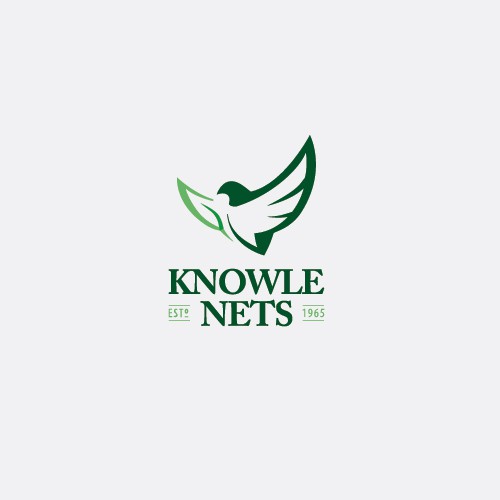 Family business logo with the title 'logo for a custom garden, bird and sports netting manufacturer'