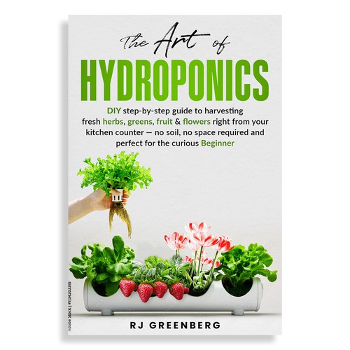 Hydroponics design with the title 'Book Cover Design for Hydroponics'