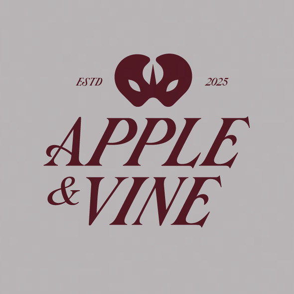 Apple logo with the title 'Apple&Vine'