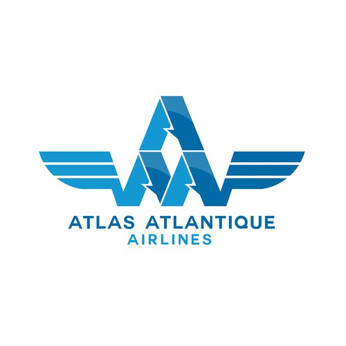 Aircraft logo with the title 'Atlas Atlantique Airlines'
