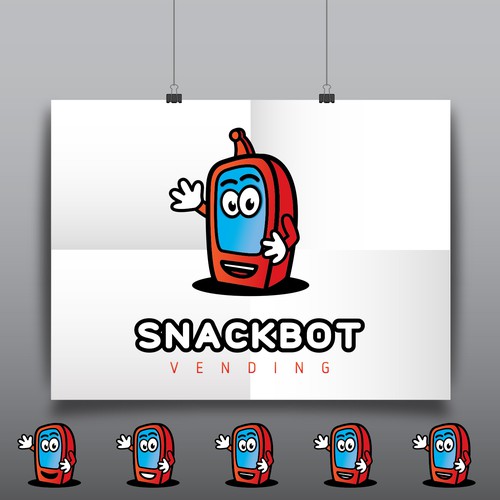 Joyful logo with the title 'logo for SnackBot - vending machines company v4'