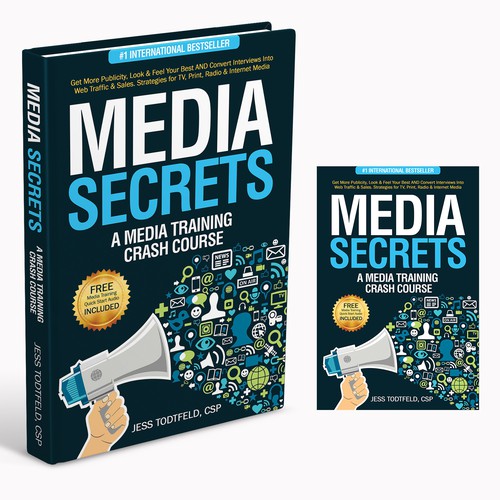 Interview design with the title 'MEDIA SECRETS'
