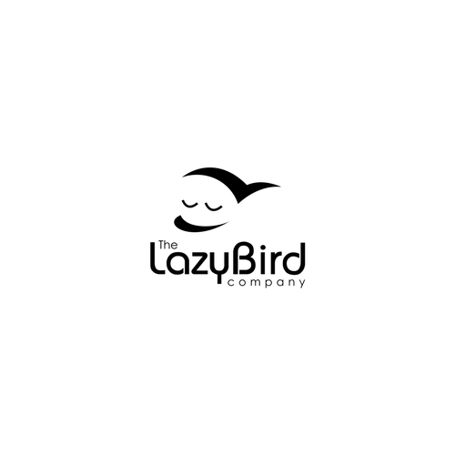 Lazy design with the title 'unique black and white logo'
