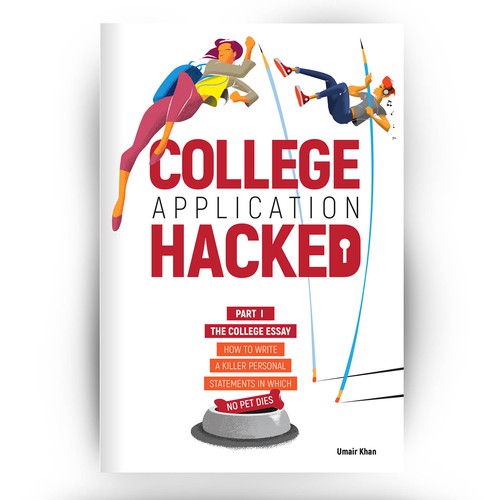 College book cover with the title 'Book Cover Contest Winner'