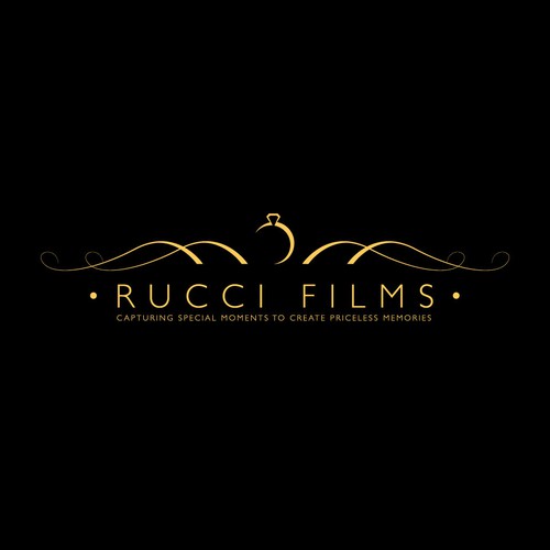 Ring logo with the title 'Simply elegant Rucci Films logo'