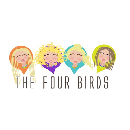 Sister logo with the title 'The Four Birds BLOG'