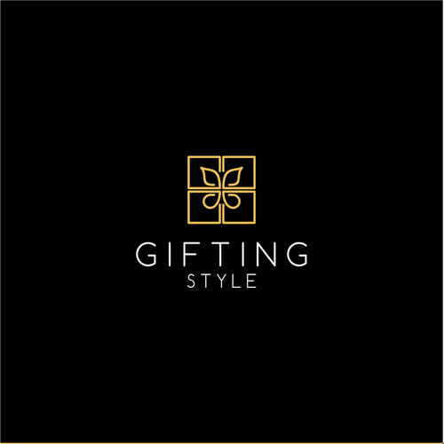 Butterfly design with the title 'Gifting Style - Logo for an e-commerce company'