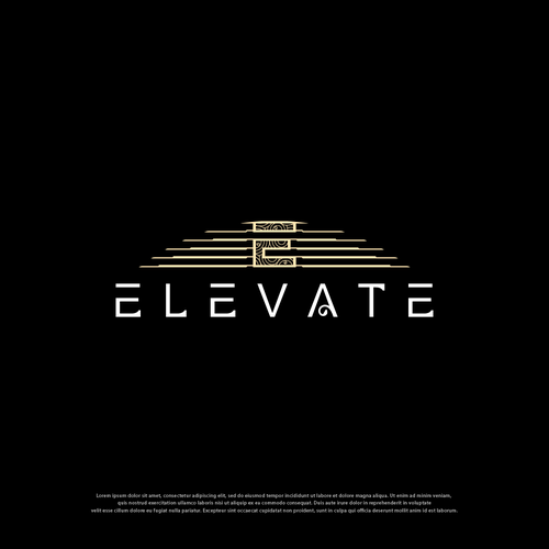 Event brand with the title 'Logo design for elevate'