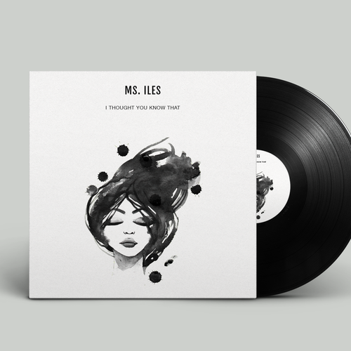 CD artwork with the title 'Album & CD cover for an upcoming band'