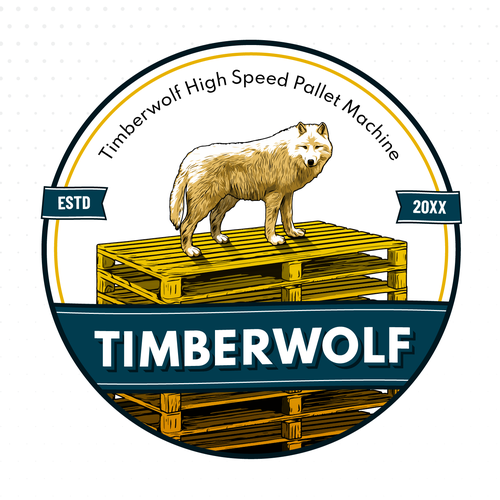 Machine logo with the title 'Timberwolf'