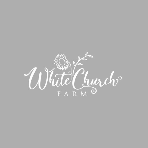 Flowing logo with the title 'White Church FARM'