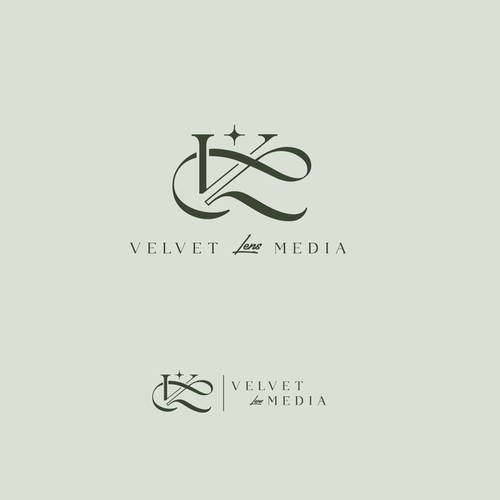 Headshot logo with the title 'Velvet Lens Media '