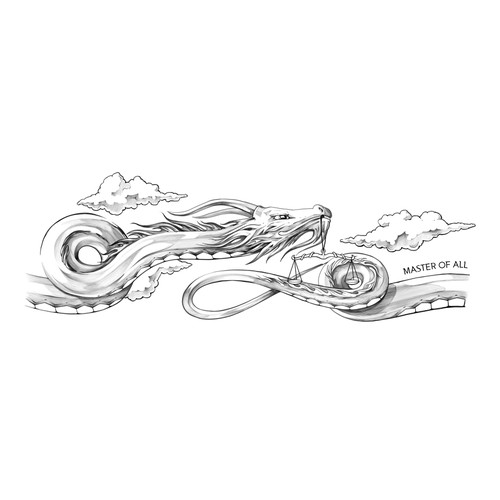 Guardian design with the title 'Dragon Spirit Tattoo'