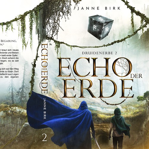 Magic design with the title 'Echo des Erde (Book 2)'