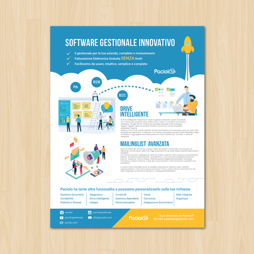 Magazine ad design with the title 'Page to advertise on a monthly magazine.'