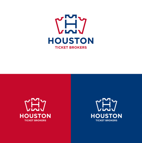 Houston design with the title 'Houston Ticket Brokers'