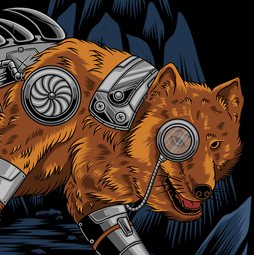 Wolf t-shirt with the title 'Wolf'