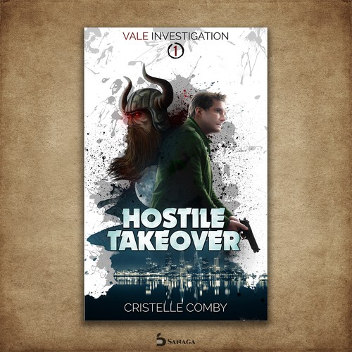 Series book cover with the title 'Hostile Takeover ebook cover'