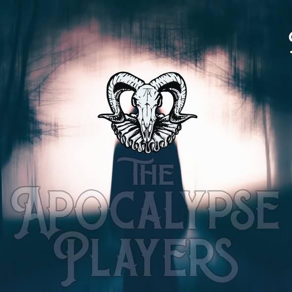 Podcast brand with the title 'The Apocalypse players brand identity'