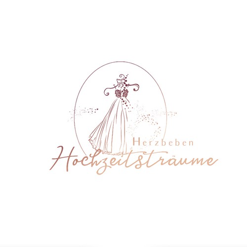 Dress design with the title 'Logo for dress and accessories wedding store'