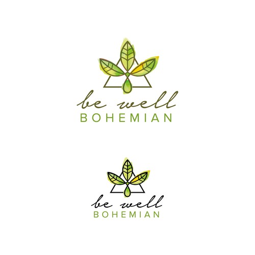 Boho logo with the title 'Be Well Bohemian logo'