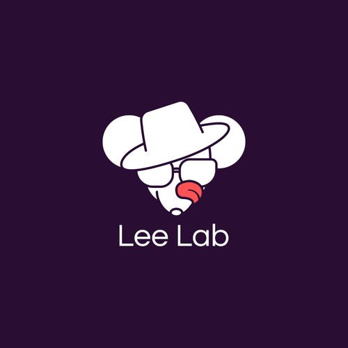 Tongue logo with the title 'Research lab logo'