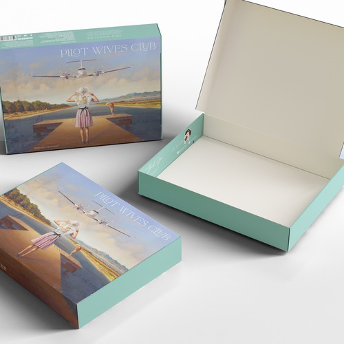 Mail design with the title 'subscription box'