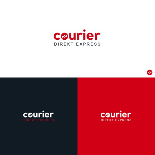Courier logo with the title 'Courier Logo design'
