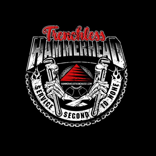 Industrial t-shirt with the title 'Hammeread trenchless logo'