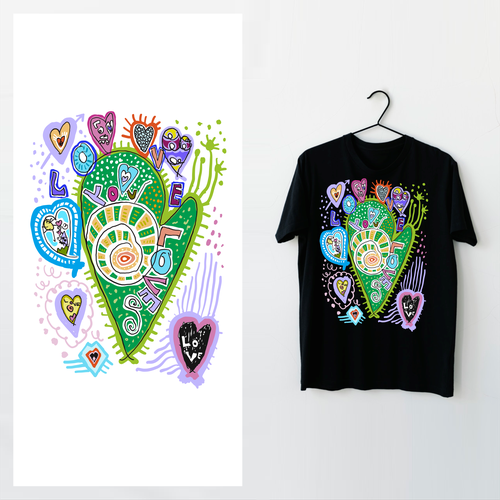 Drawing design with the title 'tshirt'