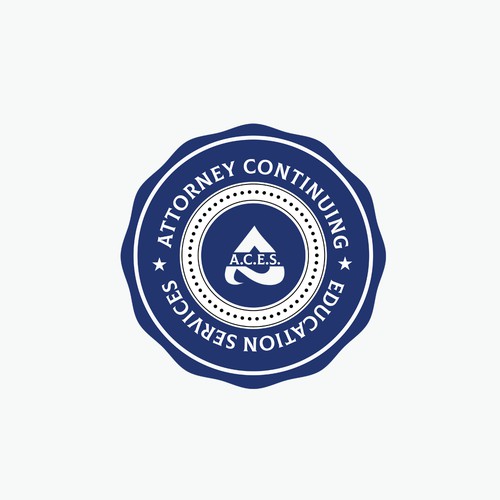 Conservative design with the title 'Attorney Continuing Education Services Logo'