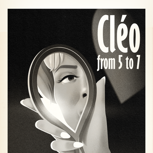 Theater design with the title 'Cléo from 5 to 7'