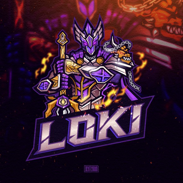 Warrior artwork with the title 'XCALIBUR - LOKI'