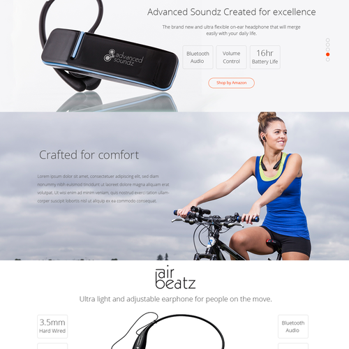 Internet website with the title 'Create the most modern expensive webpage'