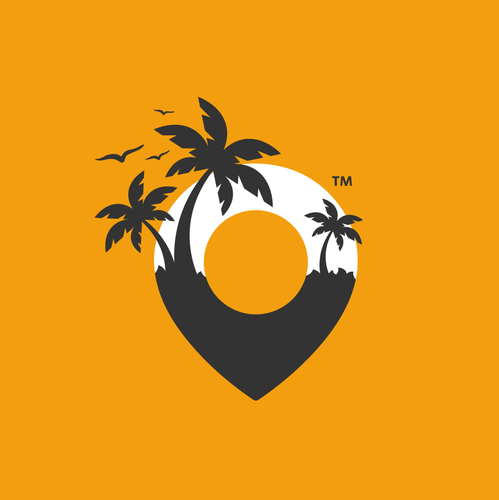 Travel agency logo with the title 'Logo for Destination Management Services by De Palm'