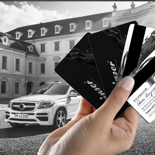 Mercedes design with the title 'Card Design'
