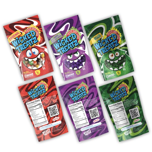 Candy design with the title 'candy packaging'