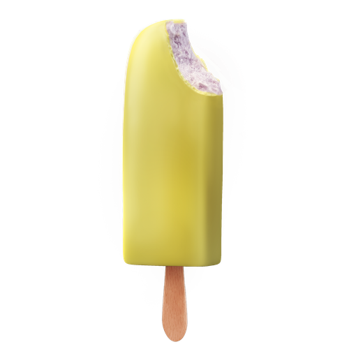 Purple and green design with the title 'Ice Cream Bars'