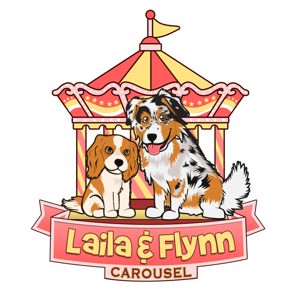 Carousel design with the title 'Create the next logo for Laila & Flynn Carousel'