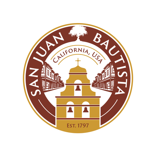 Town artwork with the title 'San Juan Bautista'