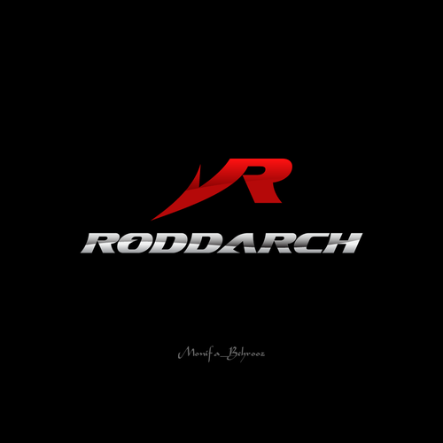 Sharp logo with the title 'Strong & sporty Logo For RODDARCH'