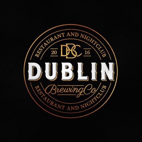 Brewery logo with the title 'Dublin Brewing Co.'