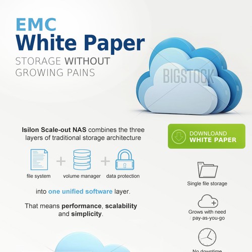 Newsletter design with the title 'Modern Clean Email Design'